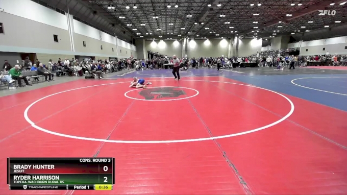 106 lbs Cons. Round 3 - Brady Hunter, Jesuit vs Ryder Harrison, Topeka ...