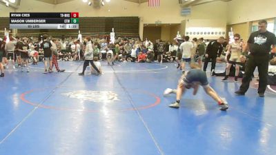 85 lbs Rr Rnd 7 - Ryan Cies, Triumph Maize - MSE vs Mason Umberger, CTWHALE Humpback - MSE