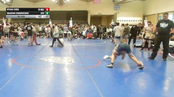 85 lbs Rr Rnd 7 - Ryan Cies, Triumph Maize - MSE vs Mason Umberger, CTWHALE Humpback - MSE