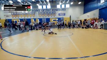 150 lbs Cons. Round 3 - Joseph Sibaja, Eagle Empire vs Chase Plattner, Palm Harbor University