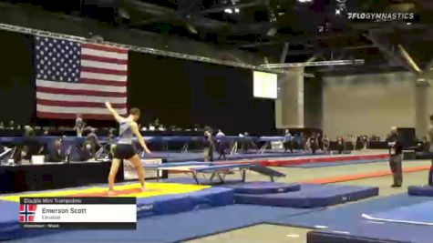 Emerson Scott - Double Mini Trampoline, Elevated - 2021 USA Gymnastics Championships