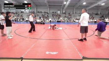 152 lbs Rr Rnd 1 - Colyn Finley, Mat Warriors vs Donny Rausch, Knights Wrestling Club-Red