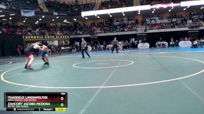 189 lbs Cons. Round 1 - Zahcory Jacobs-McDonald, Bethel High School vs Thaddeus Lingenfelter, Kenai Central High School