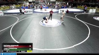 125 lbs Quarterfinal - Nathan Gonzalez, Trifecta Wrestling vs Cash Covington, California