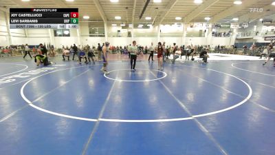 130 lbs Consi Of 16 #2 - Joy Castellucci, Cape Ann vs Levi Sarbanis, Shipbuilders WC