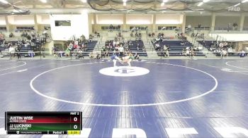 125 lbs Cons. Round 2 - Justin Wise, Alfred State vs Jj Lucinski, Oswego State