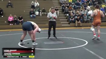 197 lbs Cons. Semi - Ayden Bishoff, Waynesburg vs Howard Congdon, Thiel College