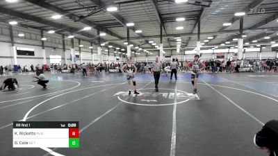 122 lbs Rr Rnd 1 - Karsyn Ricketts, PV Bighorns vs Braedyn Cole, No Team
