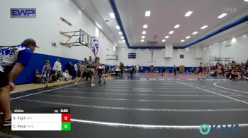 105 lbs Consolation - Scarlett Vigil, Team Nomad vs Courtney Penn, Choctaw Ironman Youth Wrestling