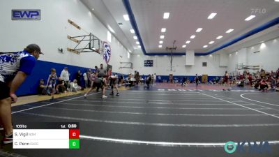 105 lbs Consolation - Scarlett Vigil, Team Nomad vs Courtney Penn, Choctaw Ironman Youth Wrestling