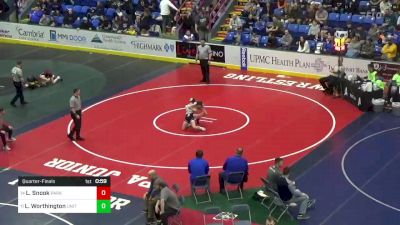 96 lbs Quarterfinal - Lily Snook, Parkland vs Lainee Worthington, United