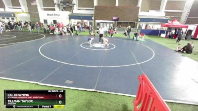 49 lbs Cons. Round 5 - Cal Downing, Wyoming Underground Wrestling vs Tillman Taylor, Arizona