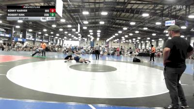 230 lbs Rr Rnd 2 - Kenny Karver, Ohio Titan Blue vs Robert Kirk, CKWA