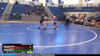 195 lbs Placement Matches (8 Team) - Owen Nolte, Marist School vs William Rapp, Columbus