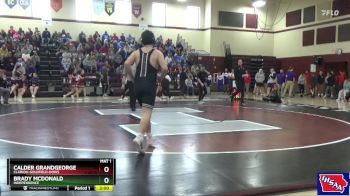 285 lbs Quarterfinal - Brady McDonald, Independence vs Calder Grandgeorge, Clarion-Goldfield-Dows