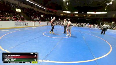 285 lbs Champ. Round 1 - Salvador Nieves, Walden Grove vs Brody Hinks, Mountain Ridge