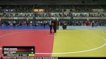 75 lbs Round 2 - Kelby Franzen, Outlaw Wrestling Club vs Brady Weber, Jesup Mat Club