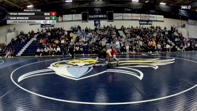 133 lbs 1st Place Match - Ryan Henningson, Minnesota State Moorhead vs Sam Spencer, St. Cloud State