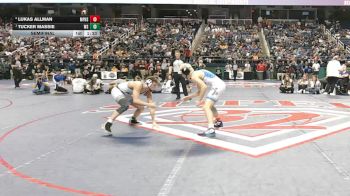 4A 150 lbs Semifinal - Tucker Massie, Washington High School vs Lukas Allman, Mount Pleasant High School