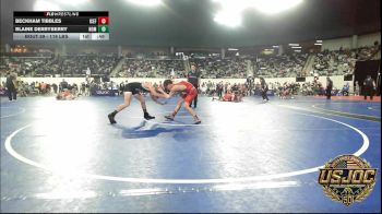 119 lbs Consi Of 16 #2 - Beckham Tibbles, ICEFIGHTER U vs Blaine Derryberry, Team Nomad