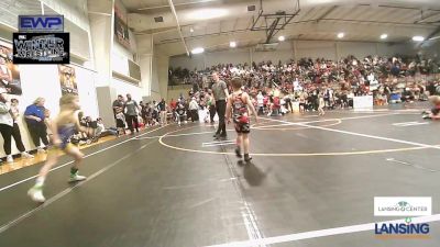 46 lbs Quarterfinal - Easton Heredia, Skiatook Youth Wrestling vs Stetson Manuel, Newkirk Takedown Club