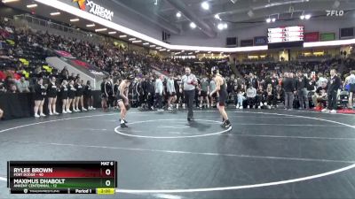 144 lbs Quarterfinal - Rylee Brown, Fort Dodge vs Maximus Dhabolt, Ankeny Centennial