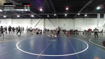 90 lbs 2nd Place - Stevie Graybill, California Grapplers vs Masten Felix, Poway Elite
