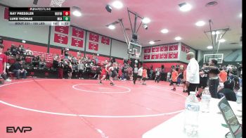 195 lbs Semifinal - Ray Pressler, Kiefer High School vs Luke Thomas, McAlester