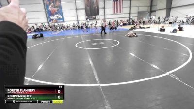 52 lbs Rd# 9- 2:15pm Saturday Final Pool - Porter Flannery, Michigan S.W.A.T vs Kemp Enriquez, Minnesota Funky Singlets