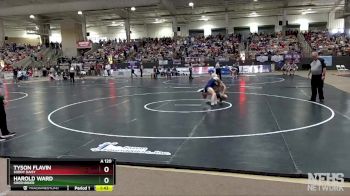 A 120 lbs Champ. Round 1 - Tyson Flavin, Soddy Daisy vs Harold Ward, Greenbrier