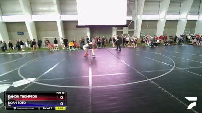 130 lbs Quarterfinal - Kamon Thompson, UT vs Noah Soto, CA