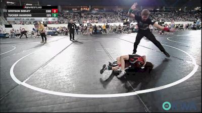46 lbs Round Of 32 - Stetson Seeley, Cowboy Wrestling Club vs Tucker Hawkins, Eufaula Ironheads Wrestling Club