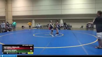 98 lbs Finals (2 Team) - Victoria Ceballos, Lady Pride Blue vs Memphis Moses, RPA Wrestling Black