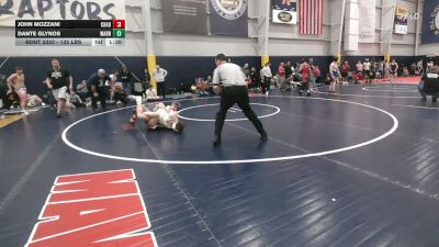 135 lbs Semifinal - John Mozzani, Chadds Ford vs Dante Glynos, Warren