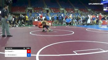 160 lbs Rnd Of 64 - Andrew Powell, Oklahoma vs Adam Ahrendsen, Iowa