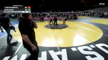 3A Boys 132 lbs Cons. Round 3 - Sam Schmidgall, Santiam Christian Boys vs Jacob Bazzy, Willamina Boys