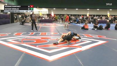 126 lbs Round Of 128 - Jackson Humphrey, CA vs Zaiyahn Ornelas, NE