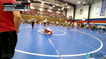 98 lbs Rr Rnd 1 - Jaxson Bolyard, N/A vs Rushton Cole, Fort Gibson Youth Wrestling