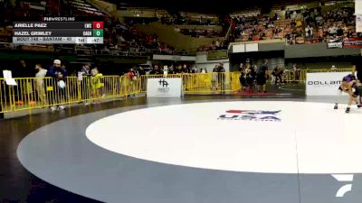 Bantam - 40 lbs 5th Place Match - Arielle Paez, Livingston Wrestling Club vs Hazel Grimley, California Grapplers