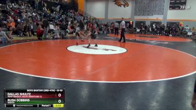 B-10 lbs Cons. Round 1 - Rush Dobbins, Wrath vs Dallas Shultz, West Branch Youth Wrestling Cl