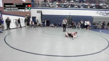 71 lbs Champ. Round 2 - Kaleb Erickson, Sandpoint Legacy Wrestling Club vs Brock Hvass, Lewiston Wrestling Club