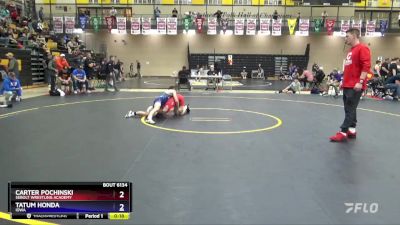 97 lbs Cons. Semi - Carter Pochinski, Sebolt Wrestling Academy vs Tatum Honda, Iowa