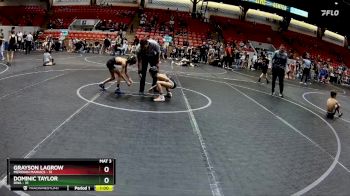 56 lbs Cons. Semi - Grayson LaGrow, Meridian Maniacs vs Dominic Taylor, DWA