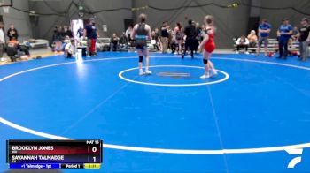 120 lbs Quarterfinal - Brooklyn Jones, WA vs Savannah Talmadge, CA