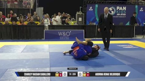 Audrina Renae Delbosque vs Charley Raegan Caballero 2025 Pan Kids Jiu-Jitsu IBJJF Championship
