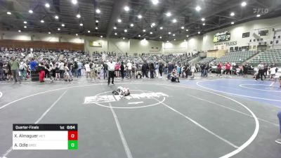 46 lbs Quarterfinal - Xavier Almaguer, Victory Wrestling vs Axel Odle, Greenwave Youth WC