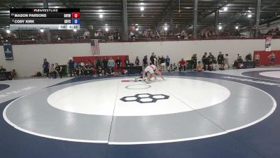 82 kg Cons. Sub-semis - Mason Parsons, Sons Of Thunder Wrestling vs Cody Kirk, CLT Regional Training Center