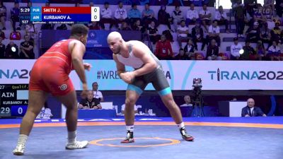 125 kg Qualif. - Jonovan Smith, Puerto Rico vs Abdulla Kurbanov, Individual Neutral Athletes