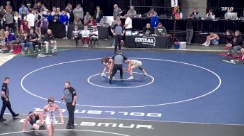 Cons. Round 1 - Joshua Popkes Jr, Canistota vs Oakley Menzel, Philip/Kadoka Area/Wall