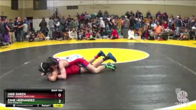 103 lbs Champ. Round 2 - Zane Hernandez, AWA/Snake Pit vs Jake Garza, Daniel Cormier Wrestling